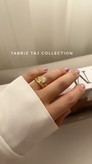 ست حلقه و پشت حلقه ژوپینگ-روکش طلا و ضدحساسیت