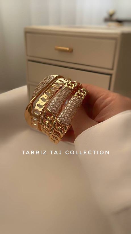 بنگل شیک و خاص زنانه دریم ضدحساسیت با نگین مخراجکاری بدون ریزش