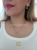 گردنبند زنانه دوقلب ژوپینگ — آبکاری طلا، ضدحساسیت و رگلاژ قابل تنظیم
