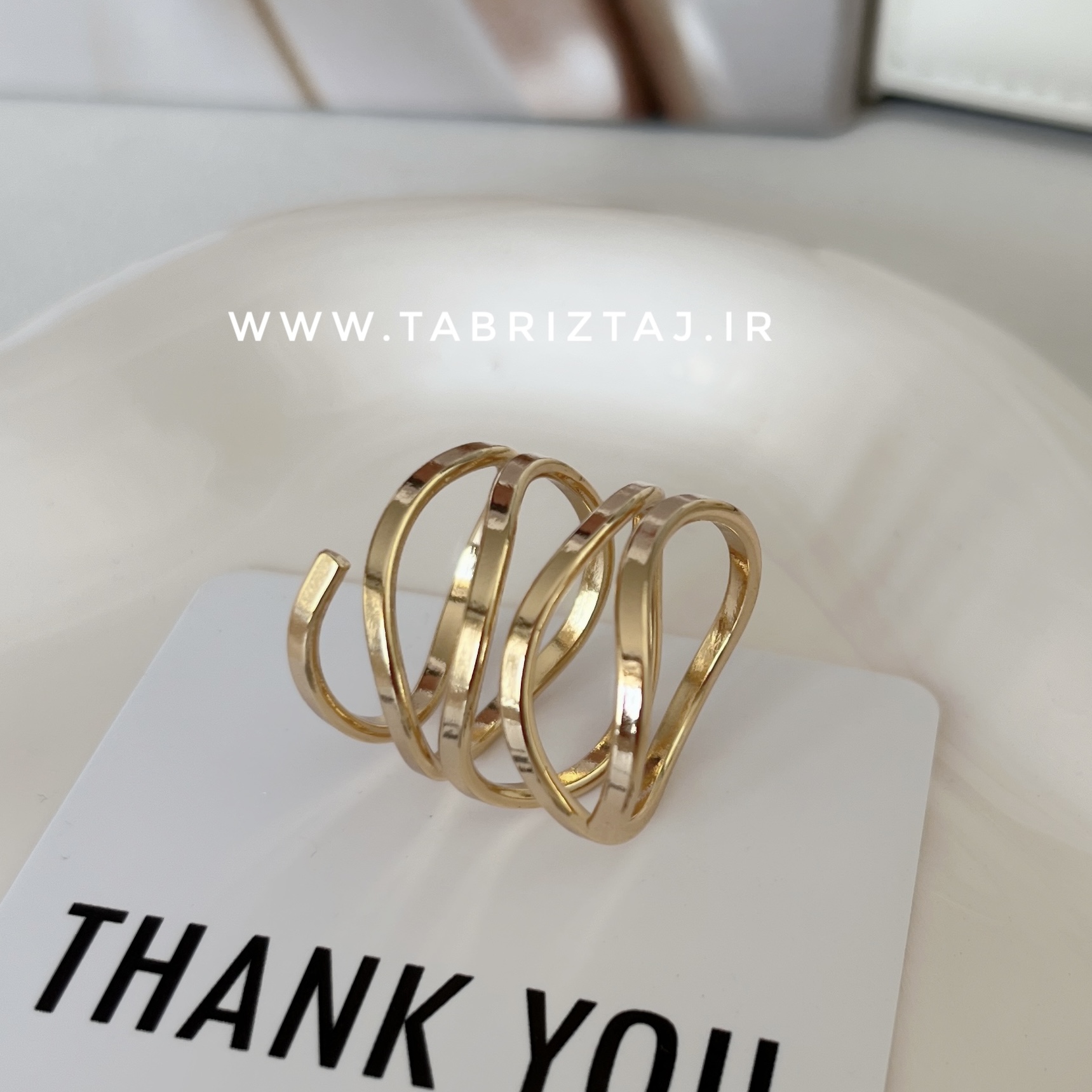 انگشتر مینیمال موج برند ژوپینگ-ضدحساسیت