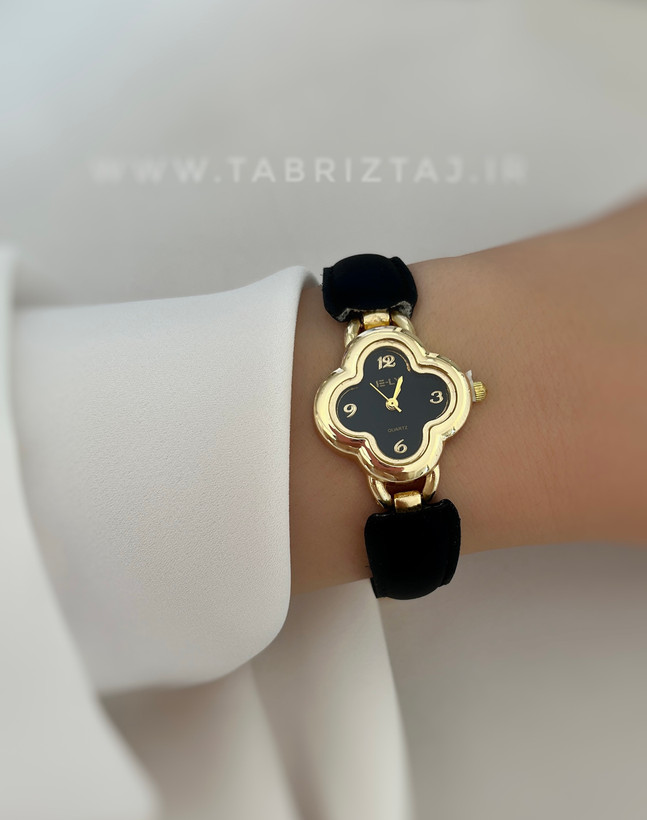 ساعت مچی زنانه الینا طرح ونکلیف با بند چرمی و استیل