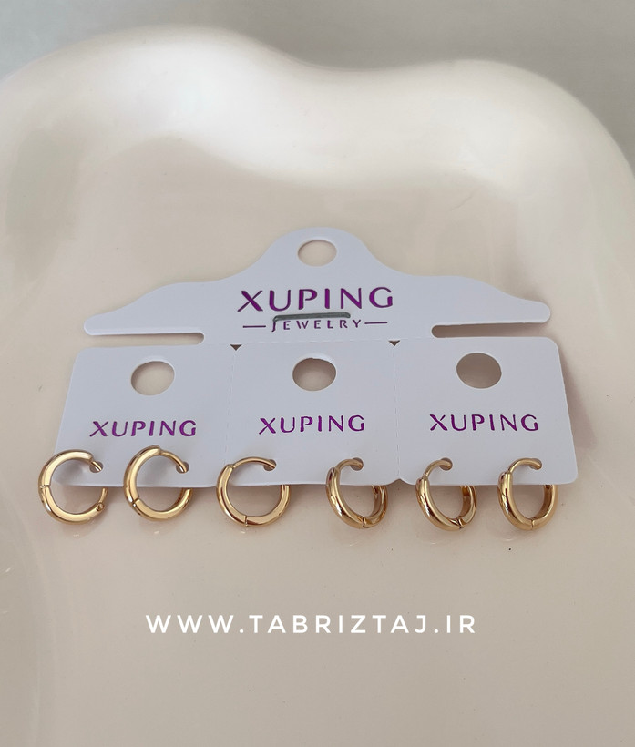 گوشواره حلقه ای ظریف - آبکاری طلا و ضدحساسیت