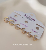 گوشواره حلقه ای ظریف - آبکاری طلا و ضدحساسیت