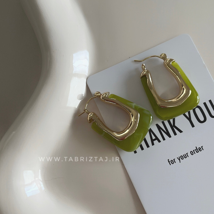 گوشواره U شکل رنگی - پینترسی و خاص