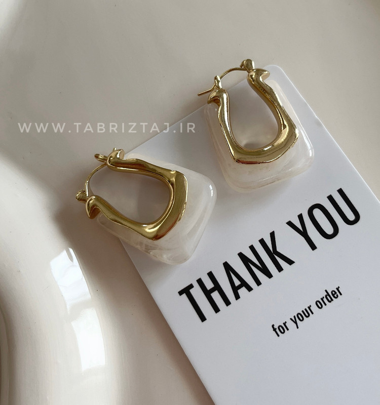 گوشواره U شکل رنگی - پینترسی و خاص